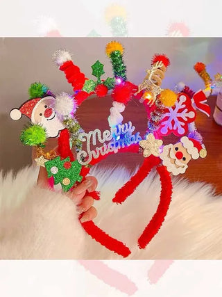 Diadem Merry Christmas med LED