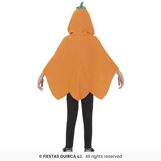Pumpaponcho maskeraddräkt – barn, 7-9 år (137 cm)