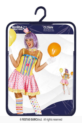Clown maskeraddräkt – vuxen, storlek 38-40 (M)