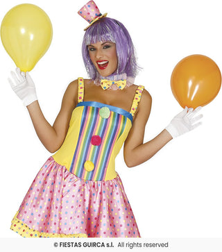 Clown maskeraddräkt – vuxen, storlek 38-40 (M)