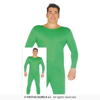 Grön helkroppsdräkt maskeraddräkt – vuxen, storlek 54-56 (XL)