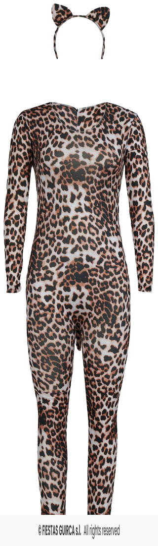 Leopard maskeraddräkt – vuxen, storlek 38-40 (M)