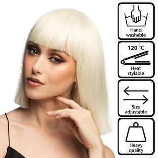Peruk Djamilla Lockigt Blond (Premium)