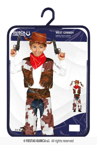 Cowboy maskeraddräkt – barn, 3-4 år (109 cm)