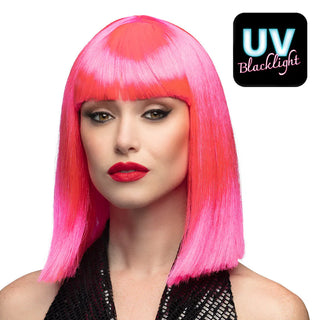 Peruk Dance Neonrosa UV