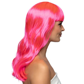 wig long hot pink