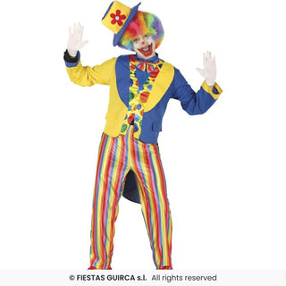 Clown maskeraddräkt – vuxen, storlek 52-54 (L)