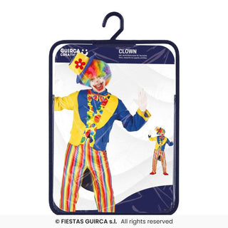 Clown maskeraddräkt – vuxen, storlek 52-54 (L)