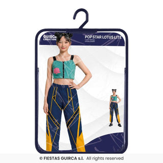 Popstjärnan Lotus, enklare variant maskeraddräkt – tonåring, 14-16 år (171 cm)