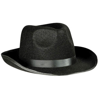 svart fedora hatt