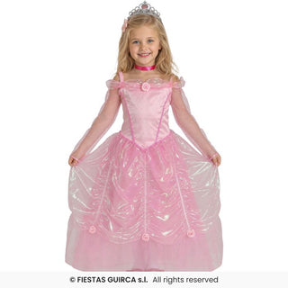 Rosa prinsessa maskeraddräkt – barn, 3-4 år (109 cm)