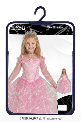 Rosa prinsessa maskeraddräkt – barn, 3-4 år (109 cm)