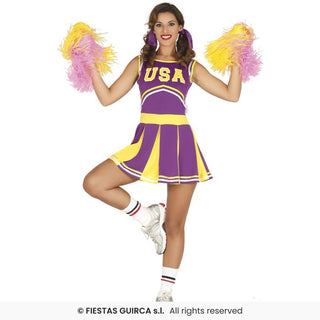 Cheerleader maskeraddräkt – vuxen, storlek 36-38 (S)
