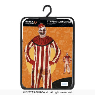 Randig clown maskeraddräkt – tonåring, 14-16 år (171 cm)