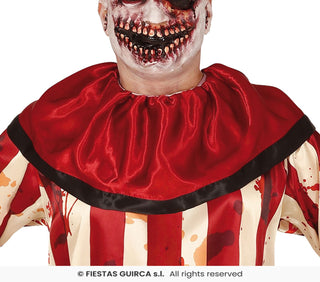 Randig clown maskeraddräkt – vuxen, storlek 52-54 (L)
