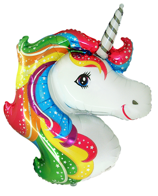 Enhörnings Heliumballong 102 × 79 cm