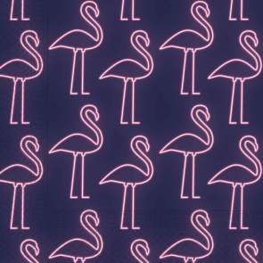 napkins flamingo neon color
