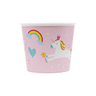 Återanvändningsbar Popcornhink 2,2L – Enhörning Regnbågsfärger