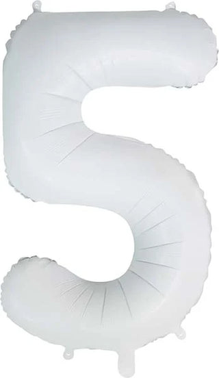 Siffer Heliumballong 86cm Matt Vit