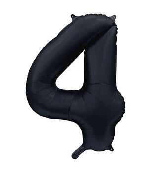 Siffer Heliumballong 86cm Matt Svart