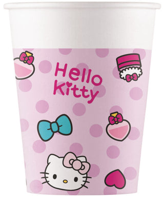 hello kitty paper cups 8-pack