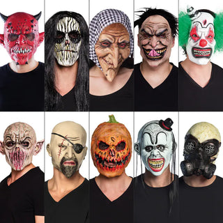 Latexmask Halloween Mixad 10-pack