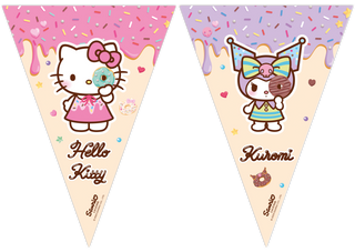 Pappers Vimpel Hello Kitty & Kuromi FSC