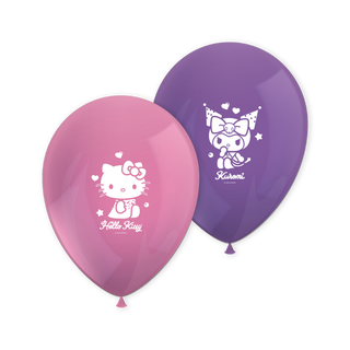 Latexballonger Hello Kitty & Kuromi 8-pack