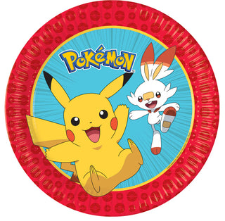 Pokémon Papperstallrik 23cm 8pack