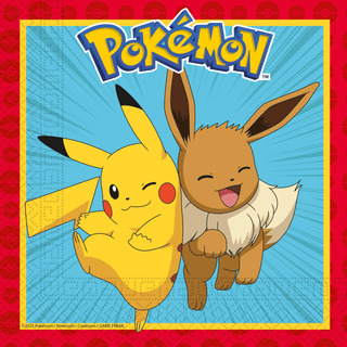 Pokemon Servetter 33x33cm 20-pack