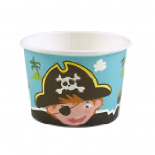 ice cream cups pirate theme 8 pack