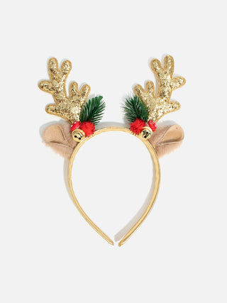 Diadem Guld Glitter Renhorn