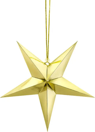 Julstjärna klassisk guld 30cm