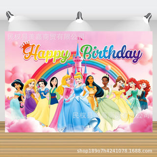 Disney Prinsessor HB Bakgrund 150x100cm