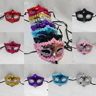 Venetiansk Mask med Paljetter