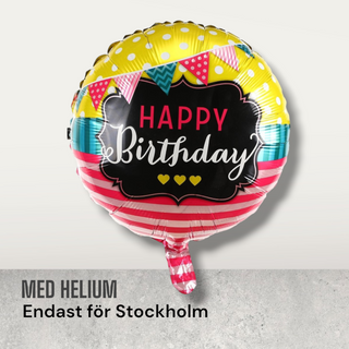 Foil balloon birthday sign
