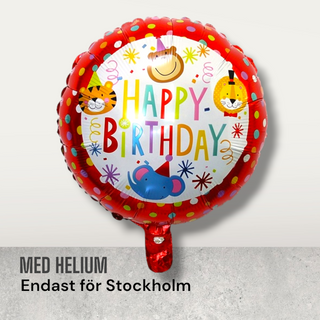 Foil balloon birthday circus
