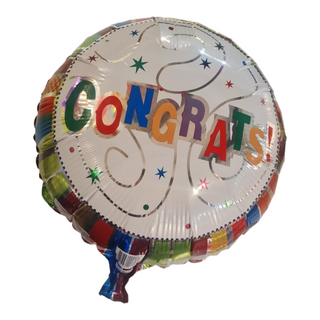 Foil balloon congrats