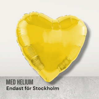 Foil balloon heart with helium