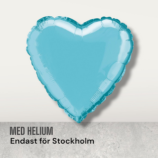 Foil balloon large heart with helium