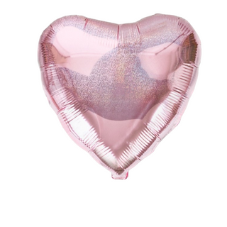 Foil balloon holographic heart 24"