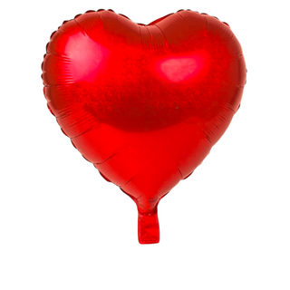 Foil balloon holographic heart 24"