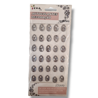 crystal decoration stickers, silver bibs