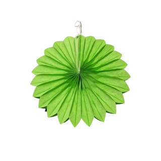 Fan Decoration 20cm Lime green