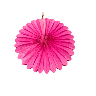 Fan Decoration 20cm Cerise Pink