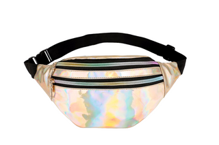 metallic Colorful fanny pack 90s theme