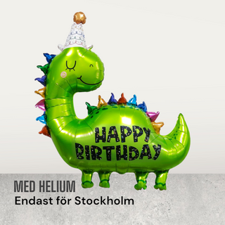 Happy birthday Dinosaurie Heliumballong 86cm