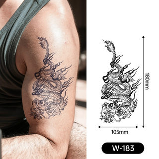 Tillfällig/temporär och vattenfast tatuering håller sig upp till 2veckor 16x10,5cm