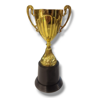 Gold trophy 21.5cm in plastic