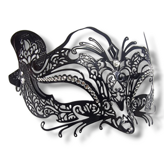 Metall mask med strass